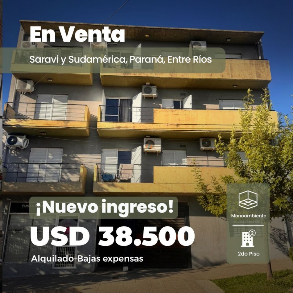 Monoambiente En Venta